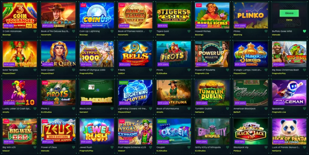 nitrobet casino tavoli live minigiochi slot machine